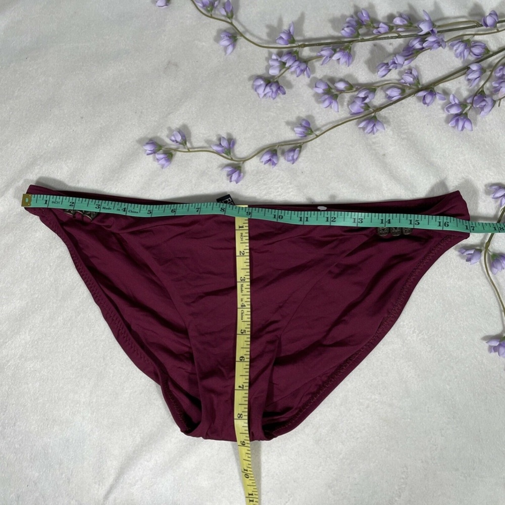 NEW Becca Beaded‎ Tab Side Hipster Bikini Bottom [SZ XL ] - Picture 8 of 12
